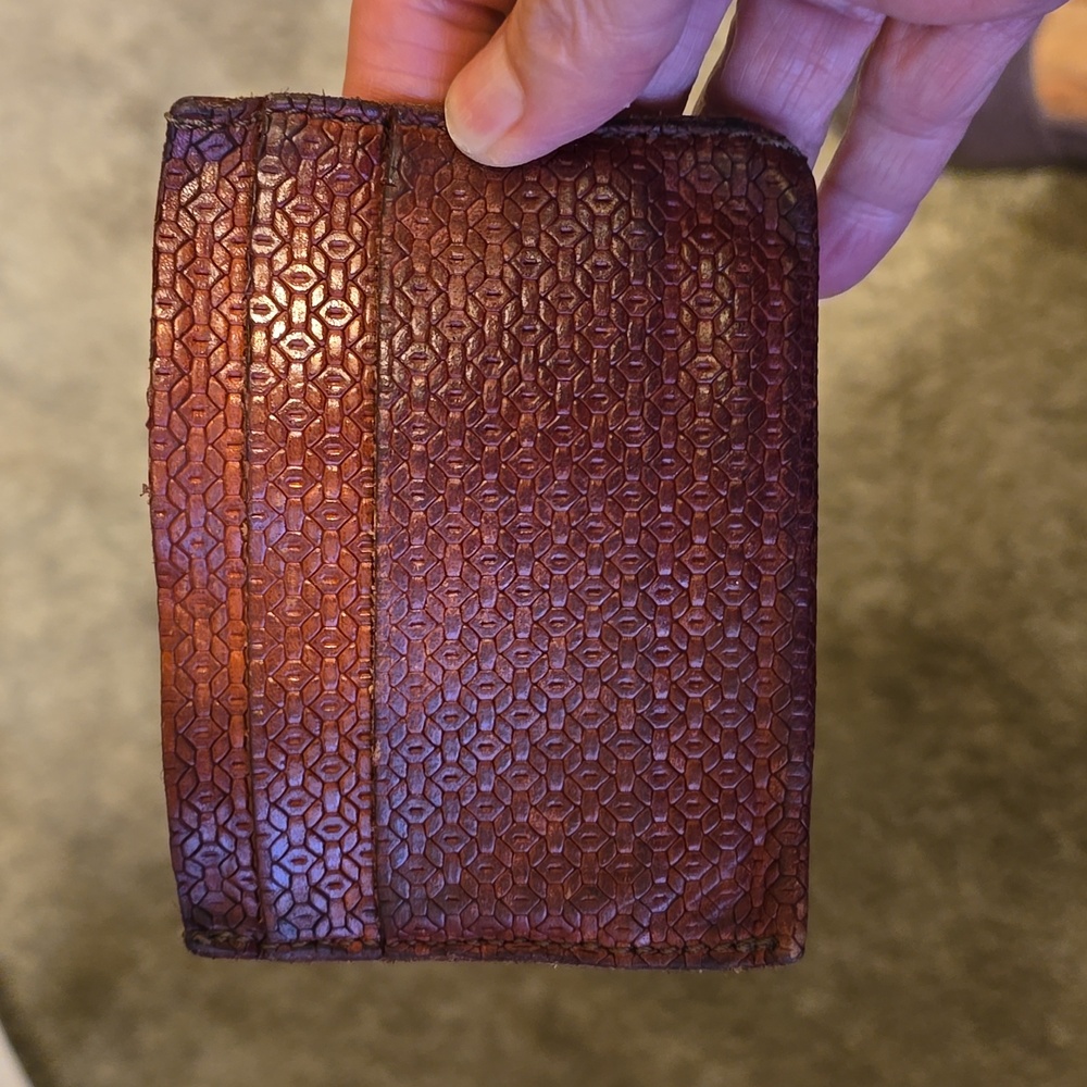 VERA PELLA Weaved Leather Wallet